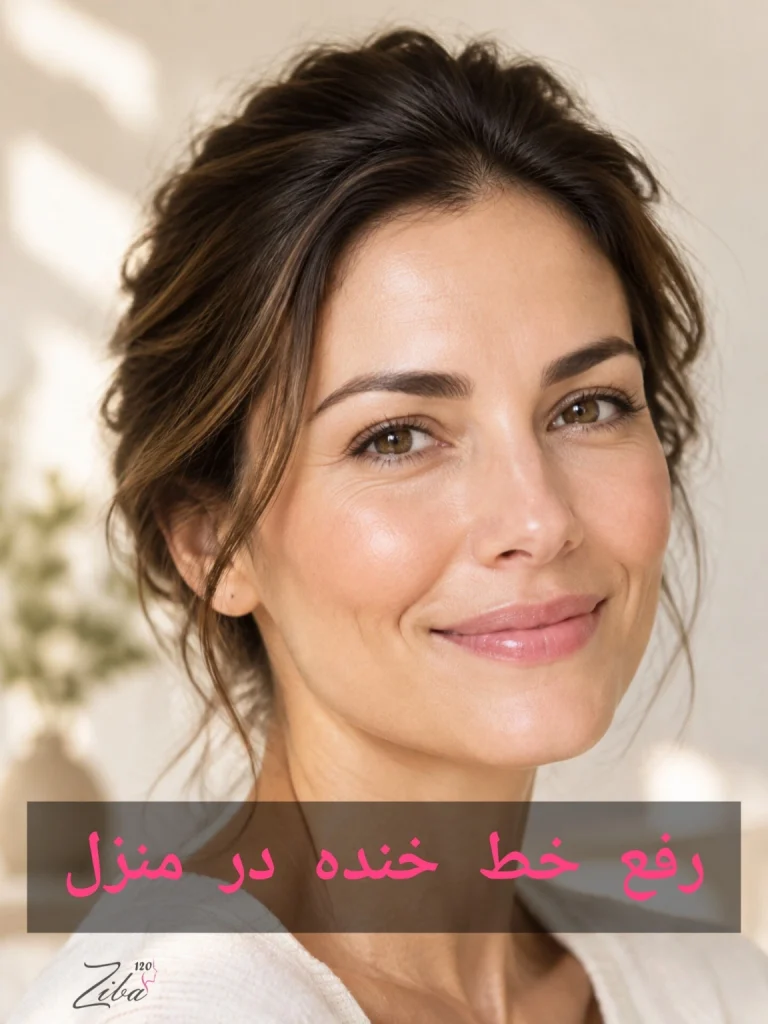 رفع خط خنده در منزل